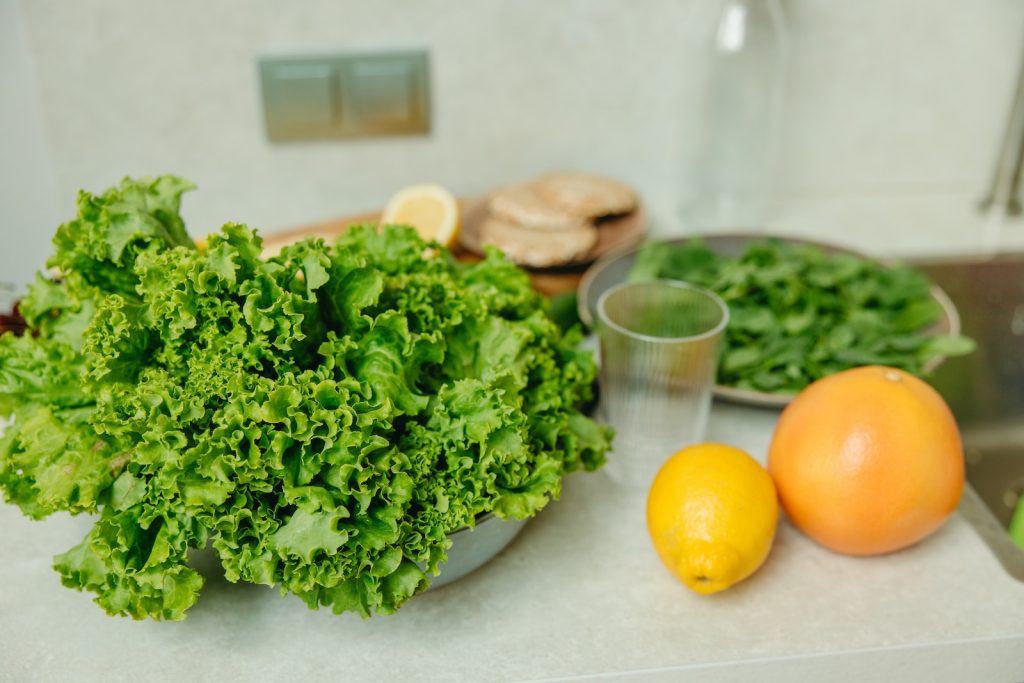 Green Vegetable on White Table